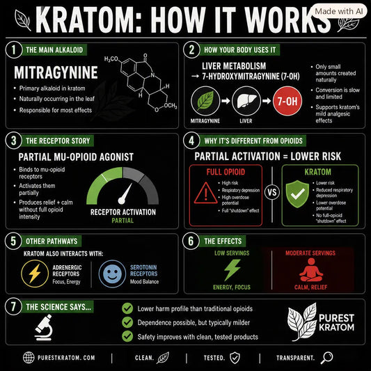 How Kratom Works: A Clear, Evidence Based Look at Mitragynine, the Body, and Opioid Receptors