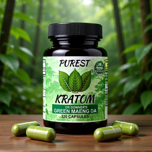 Green Maeng Da Kratom Capsules 320 ct
