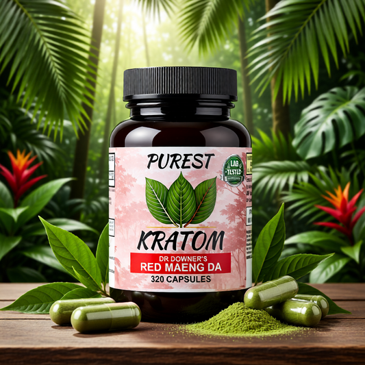 Red Maeng Da Kratom Capsules 320 ct