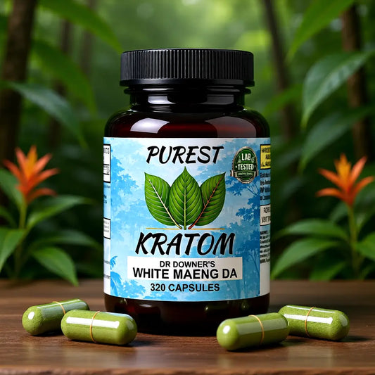 White Maeng Da Kratom Capsules 320 ct