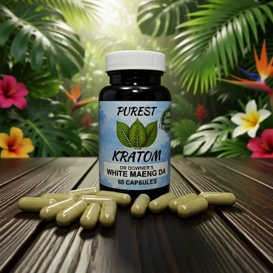 White Maeng Da Kratom Capsules 60 ct
